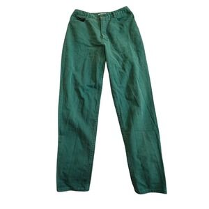 Vintage Talbots Women's 100% Cotton Green Denim‎ Jeans Classic Fit Size 90s